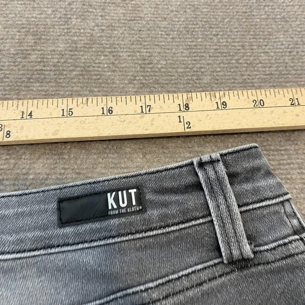 KUT From The Kloth Jeans Womens 20W Gray Donna Fab Ab High Rise Ankle Skinny - Picture 8 of 13